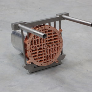 Heat exchanger for rapid cooling in industrial high temperature furnaces